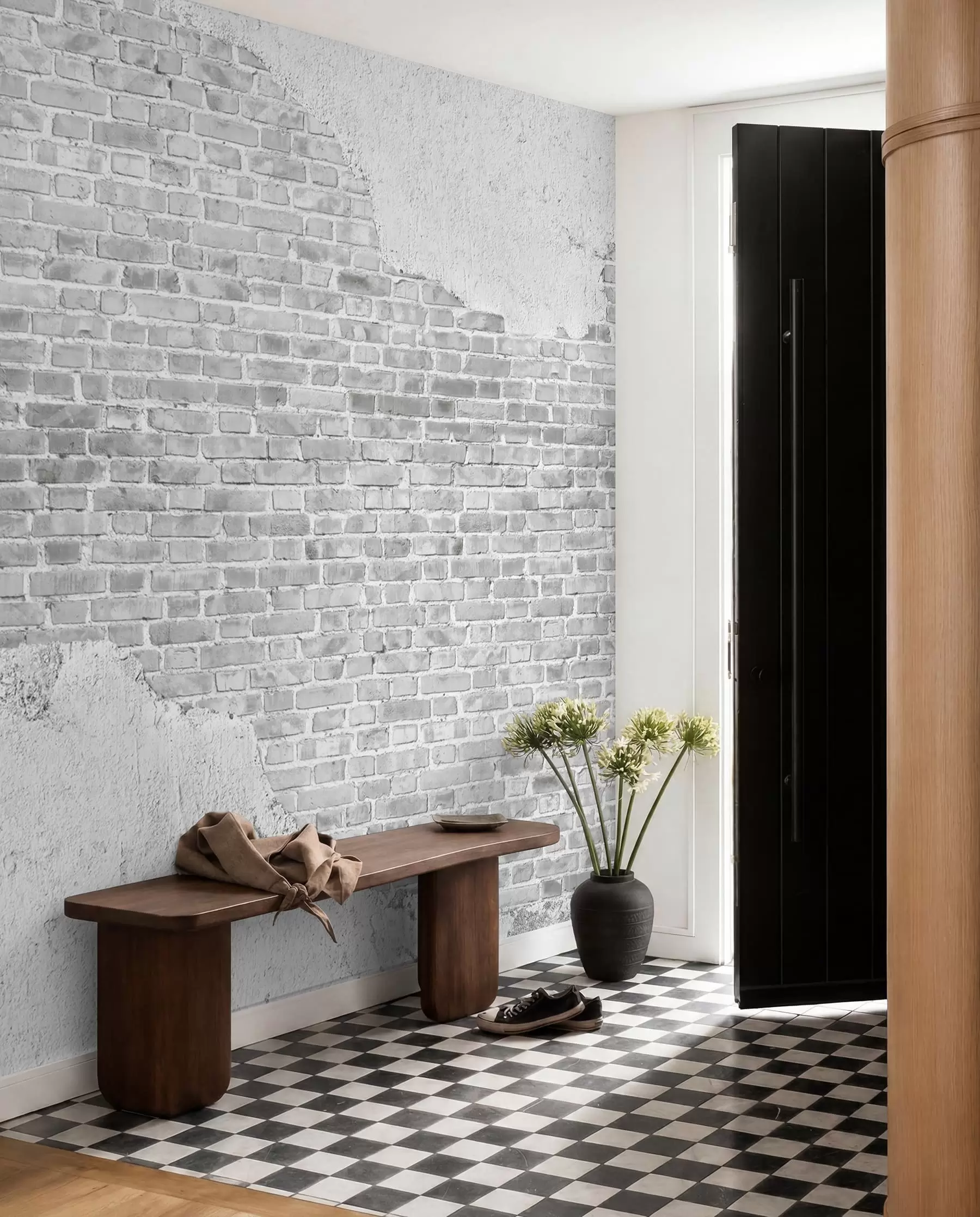 carta da parati Muro di mattoni intonacato nr. u53029
