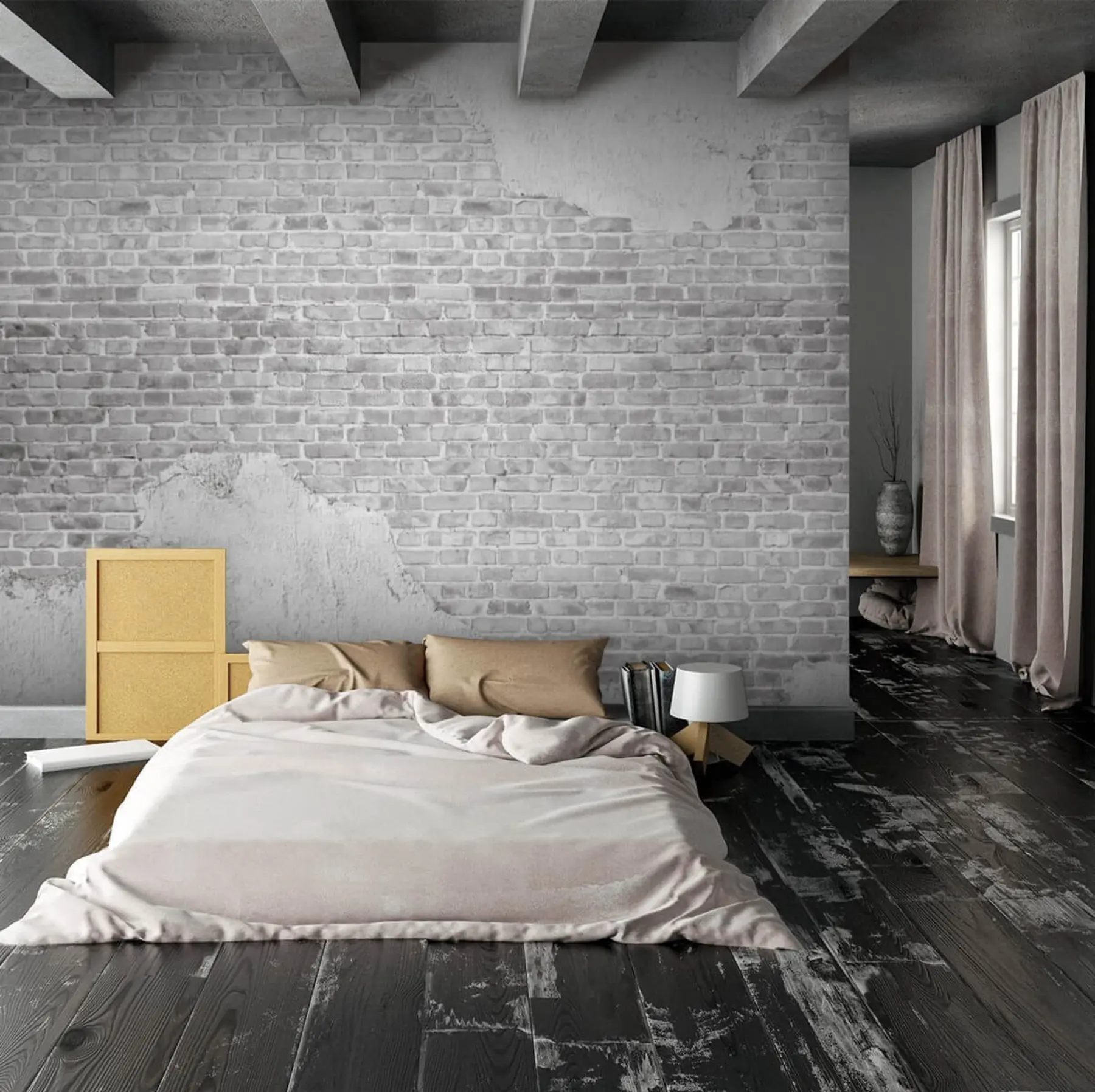 carta da parati Muro di mattoni intonacato nr. u53029