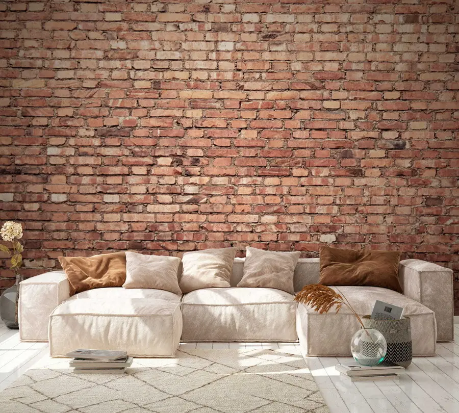 carta da parati Carta da parati in mattoni marroni nr. u53032