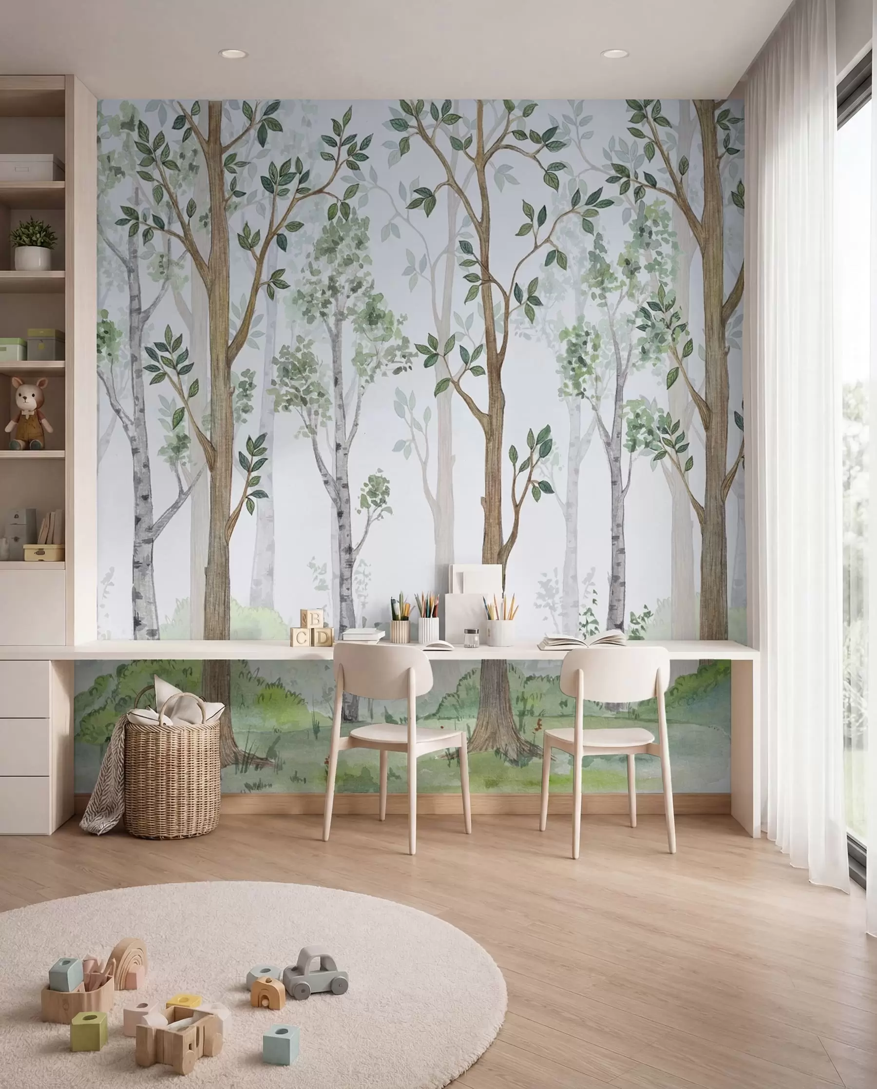 Carta da parati per Bambini Piccole meraviglie del bosco 