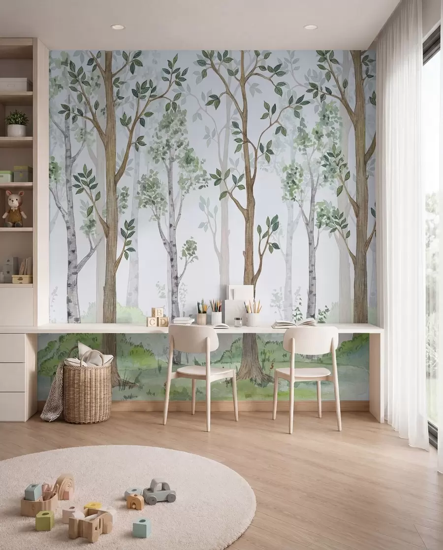 Carta da parati per Bambini Piccole meraviglie del bosco 