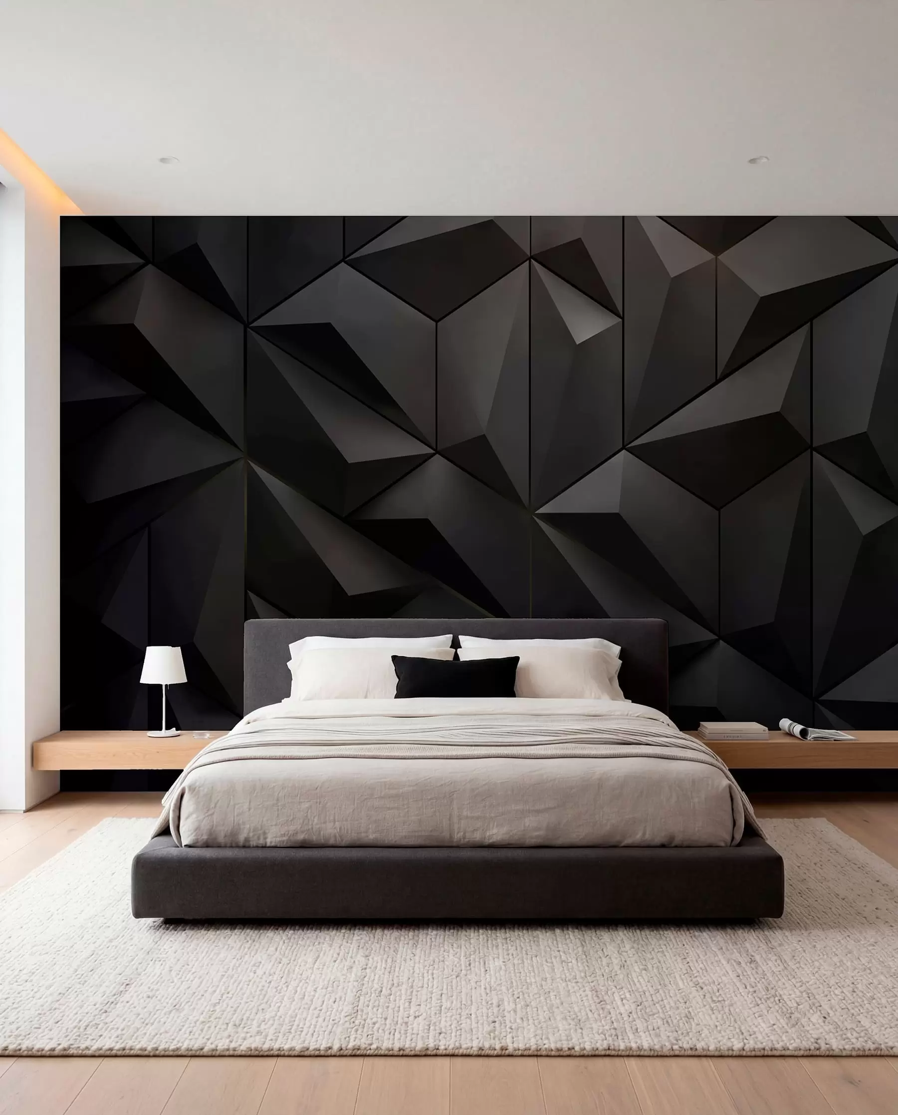 Carta da parati  Forme geometriche 3D Pannelli triangolari