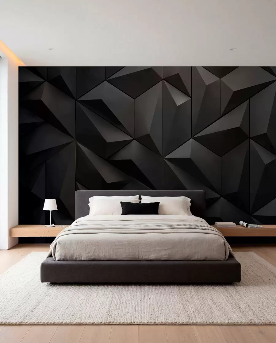 Carta da parati  Forme geometriche 3D Pannelli triangolari