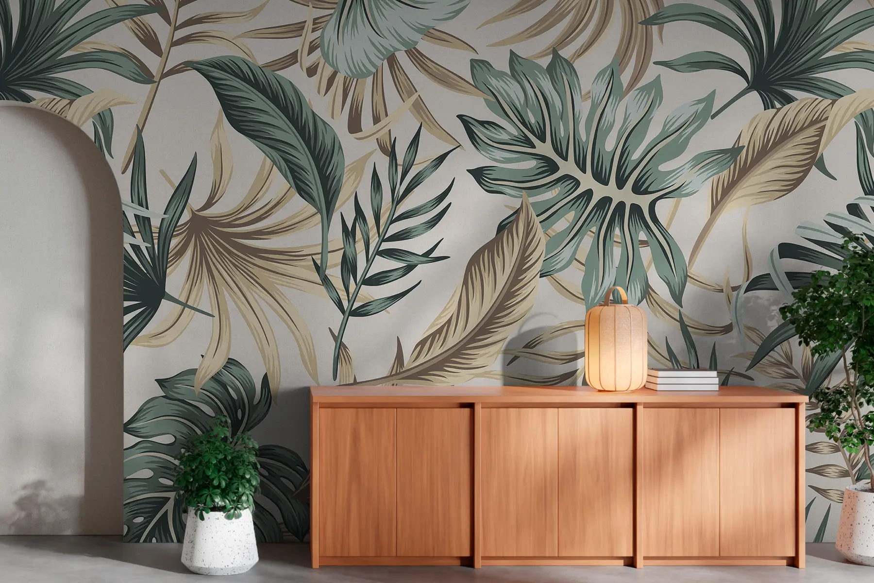 Carta da parati nature Foglie colorate 