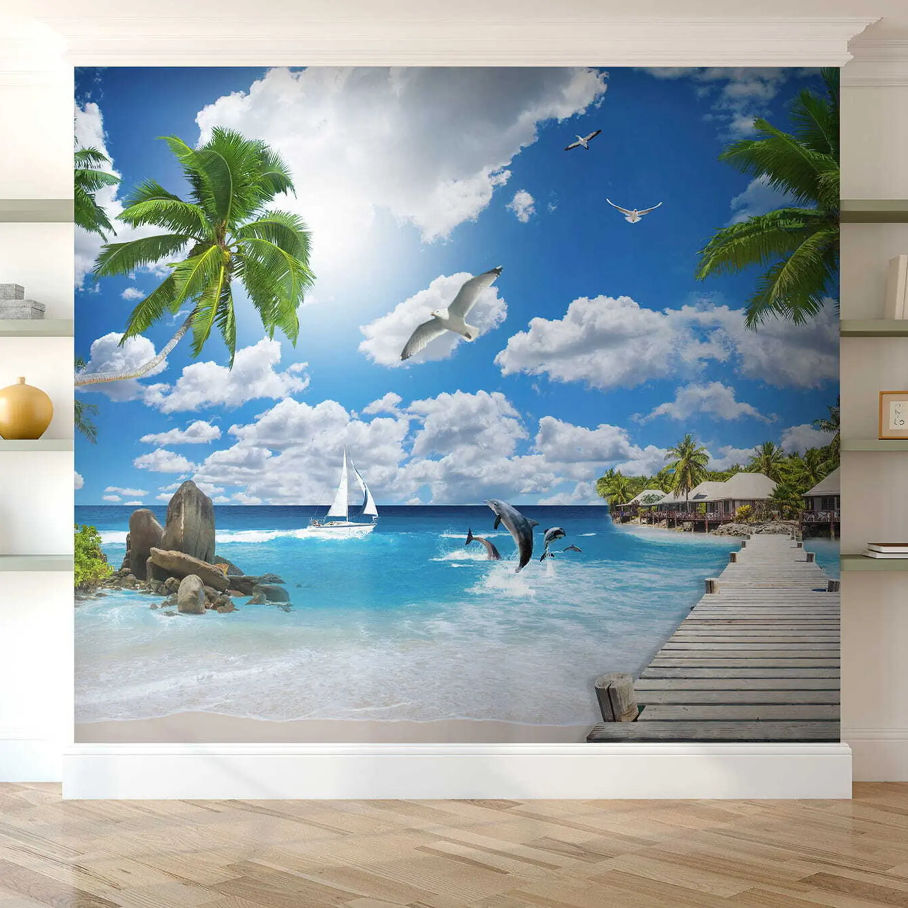Carta da parati Mare Isola paradisiaca