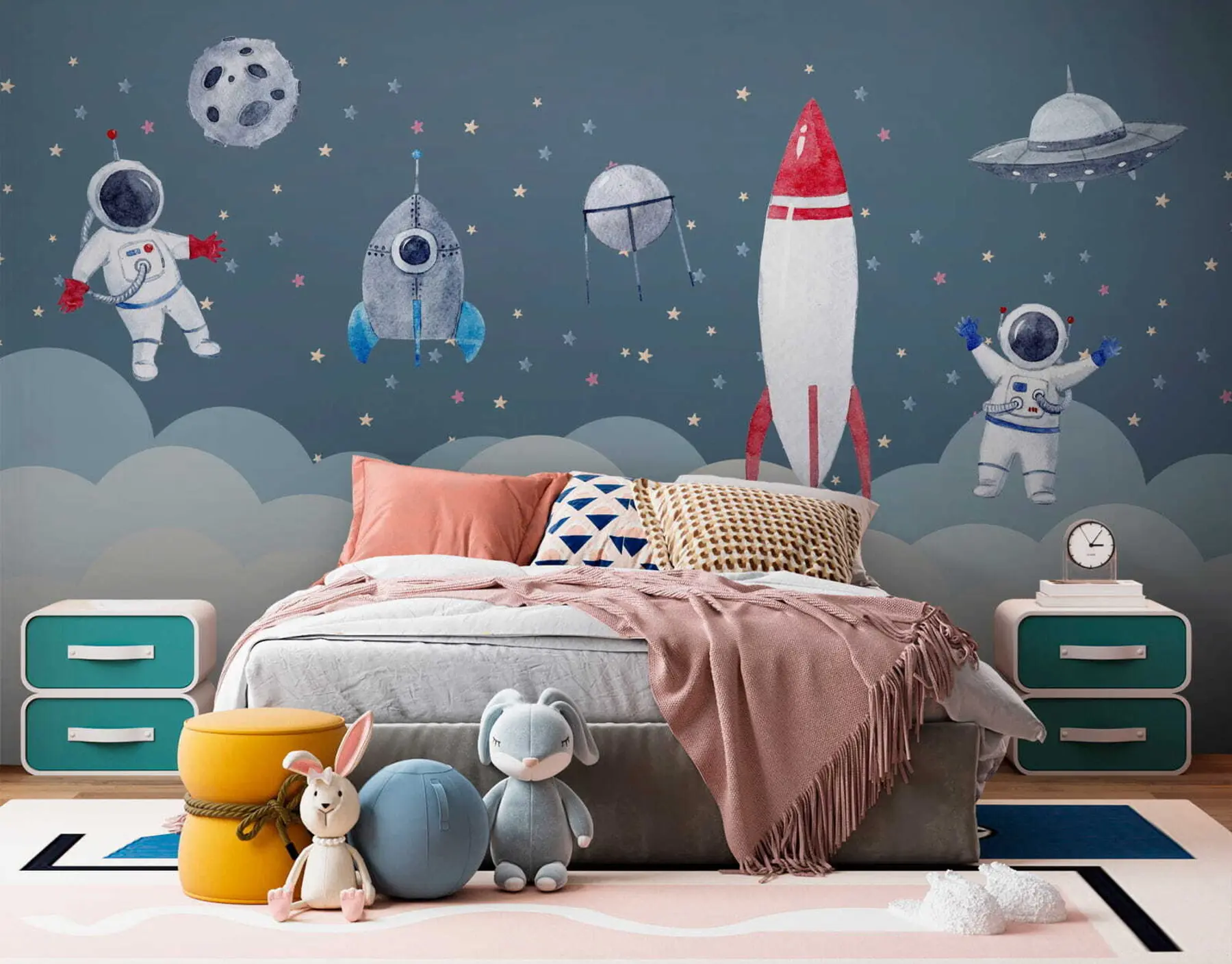 carta da parati Cosmonauti nella scuola materna nr. u09813