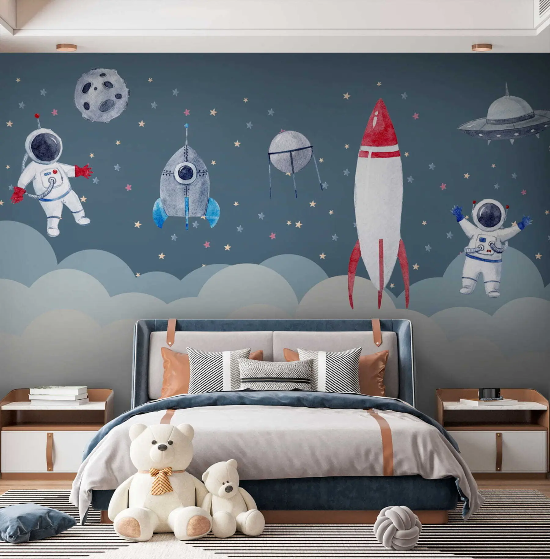 carta da parati Cosmonauti nella scuola materna nr. u09813