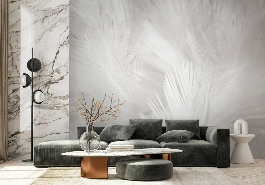 carta da parati Piume bianche nr. u15622