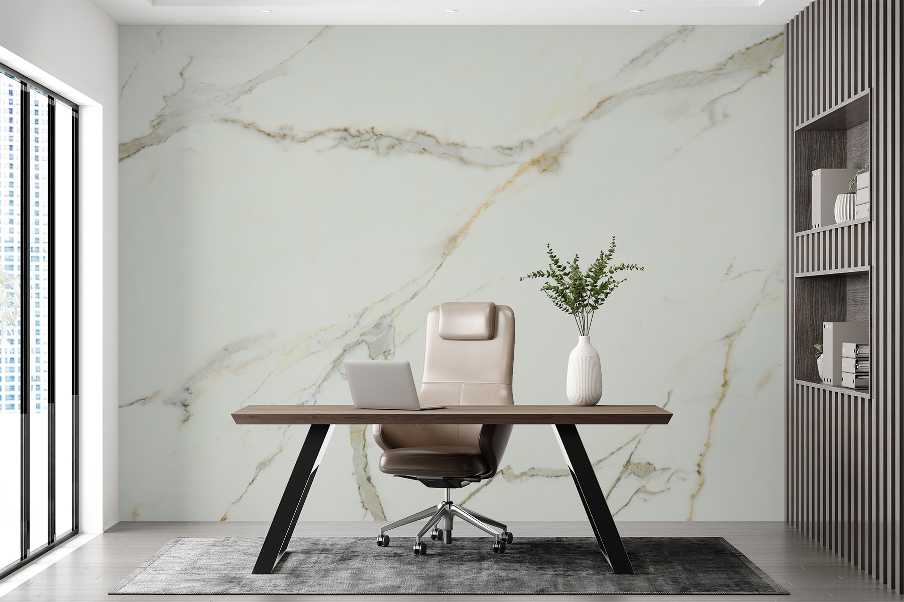 Carta Da Parati Effetto Marmo Beige Oro - Casual Living 393364, Tessuto Non Tessuto 10.05x0.53m - Foto 11