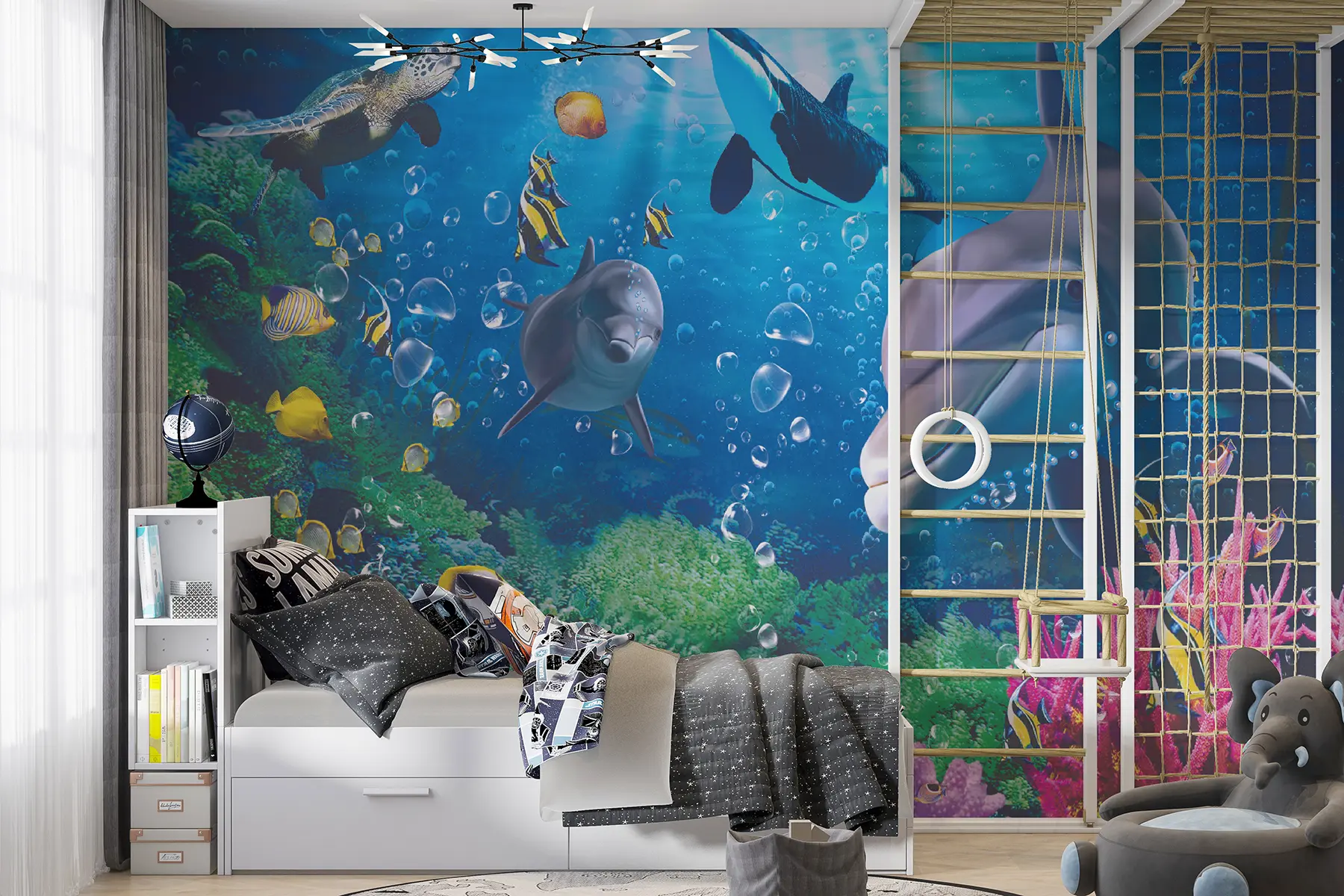 Carta da parati per Bambini Profondità sottomarine dell'oceano 