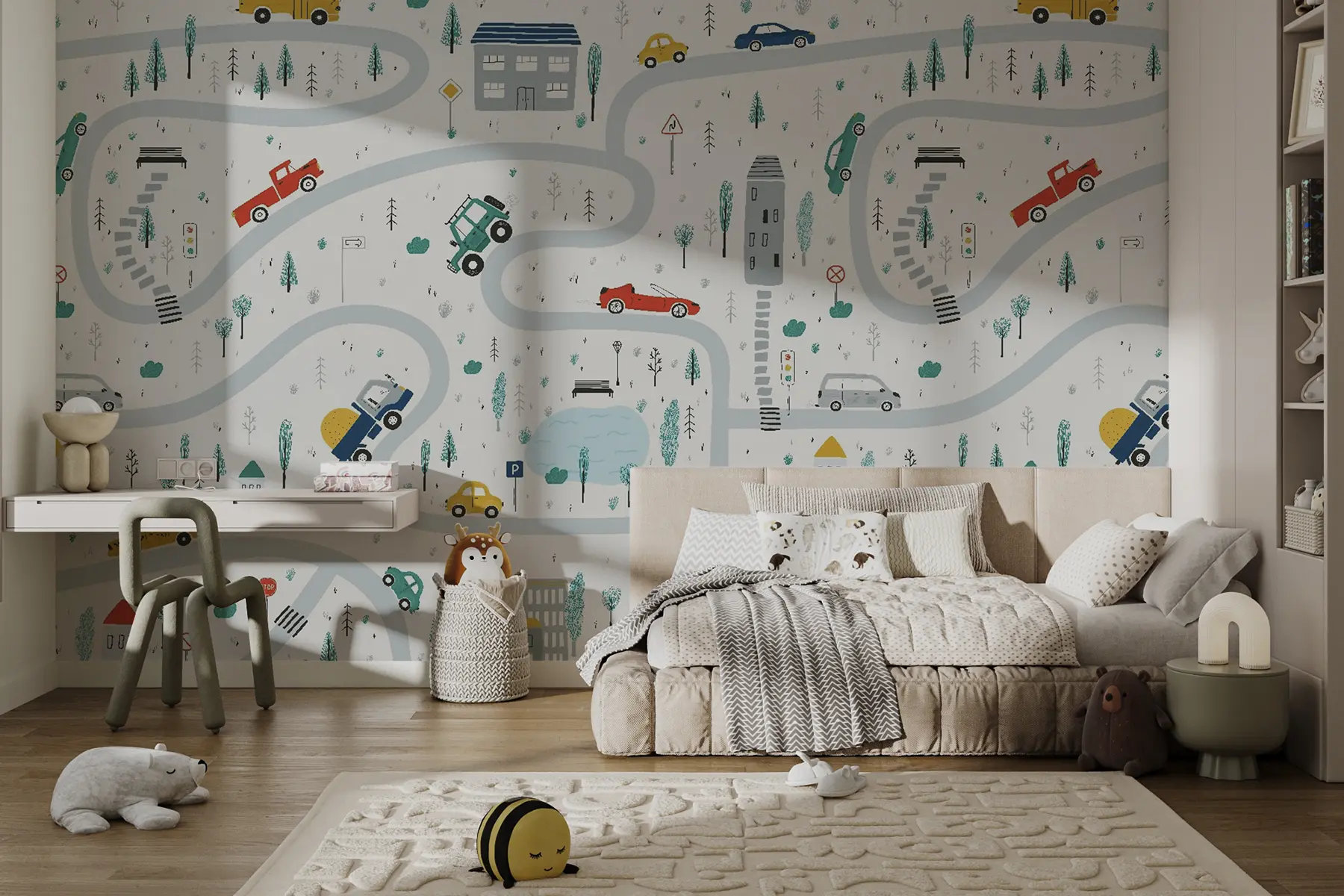 carta da parati Labirinto di automobili nr. u19938