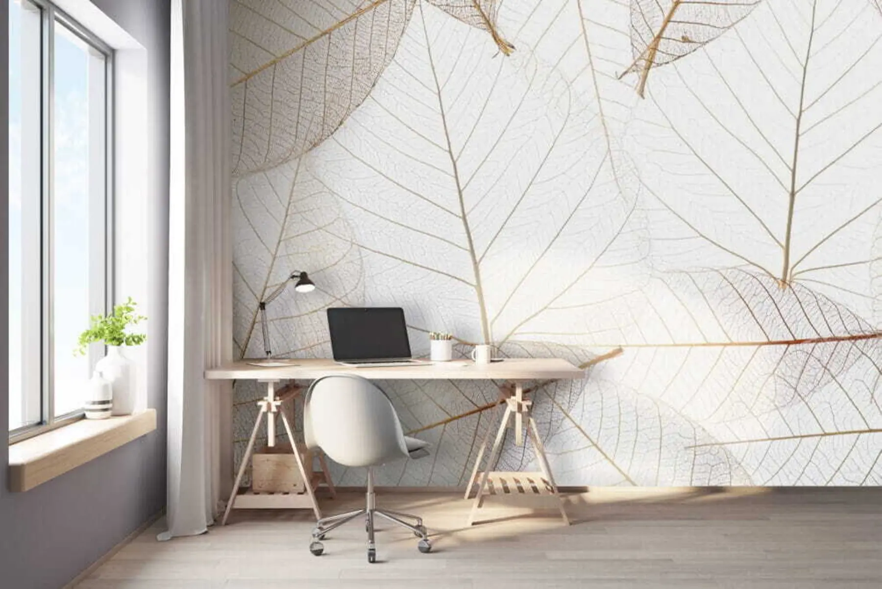 carta da parati Foglie trasparenti nr. u24439