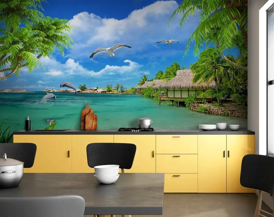 Carta da parati Mare Isola paradisiaca