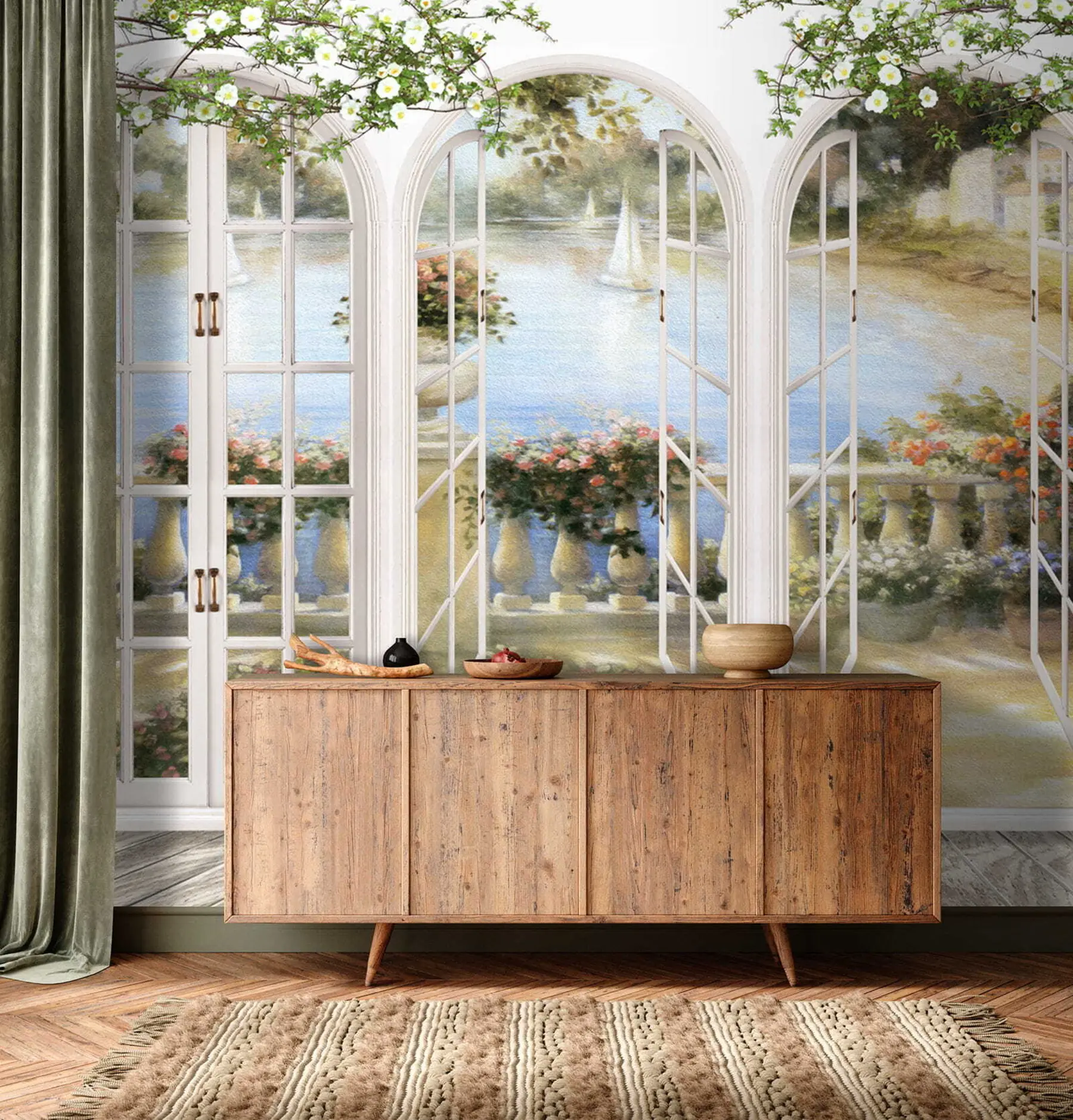 Carta da parati Finestre Angolo del paradiso