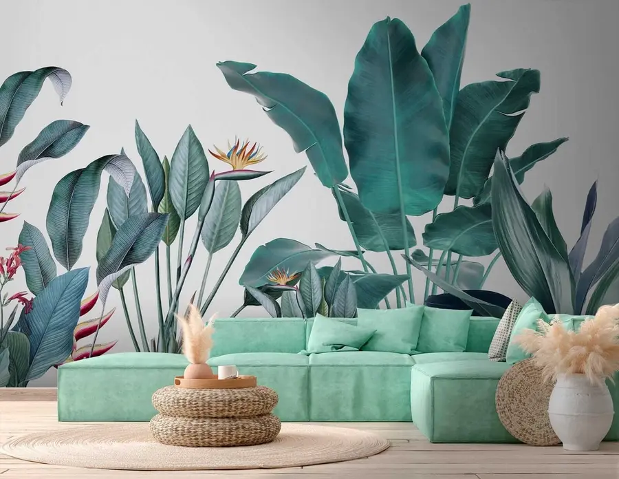 Carta da parati nature Piante tropicali 