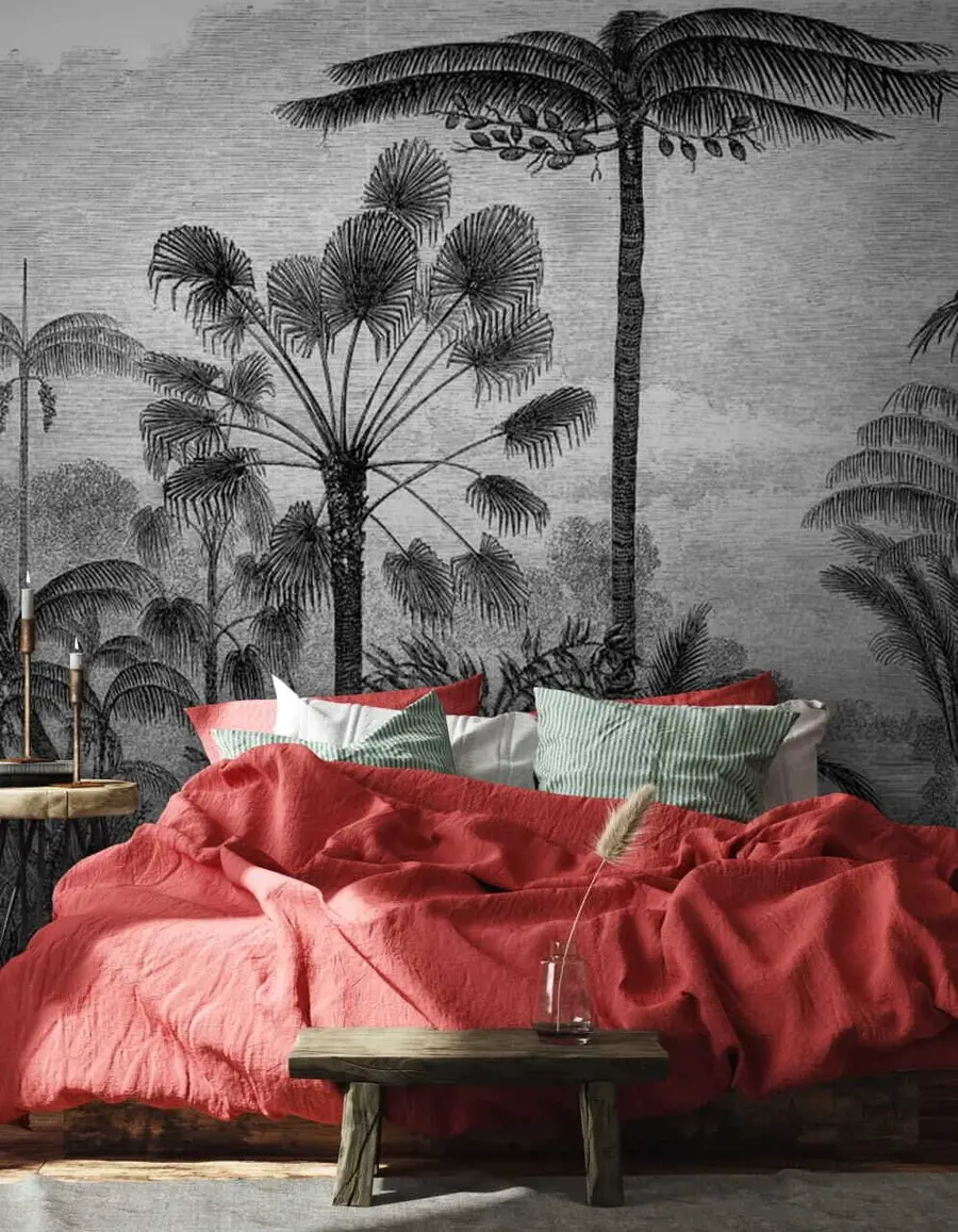 Carta da parati nature Illustrazione dei tropici 