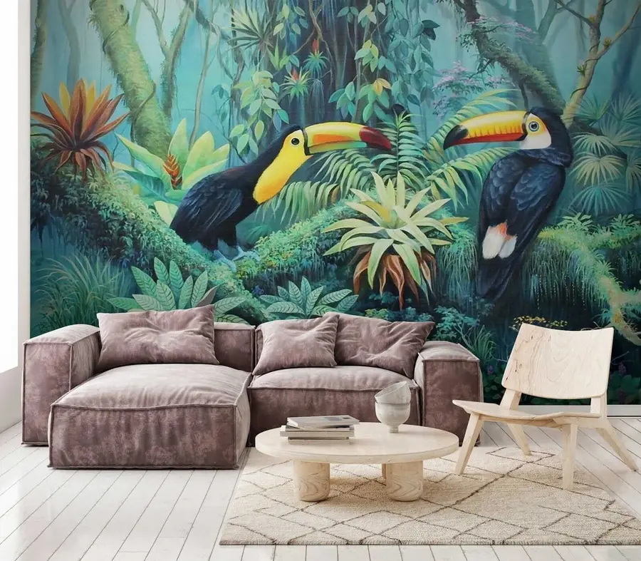 carta da parati Tukan nella giungla nr. u36358