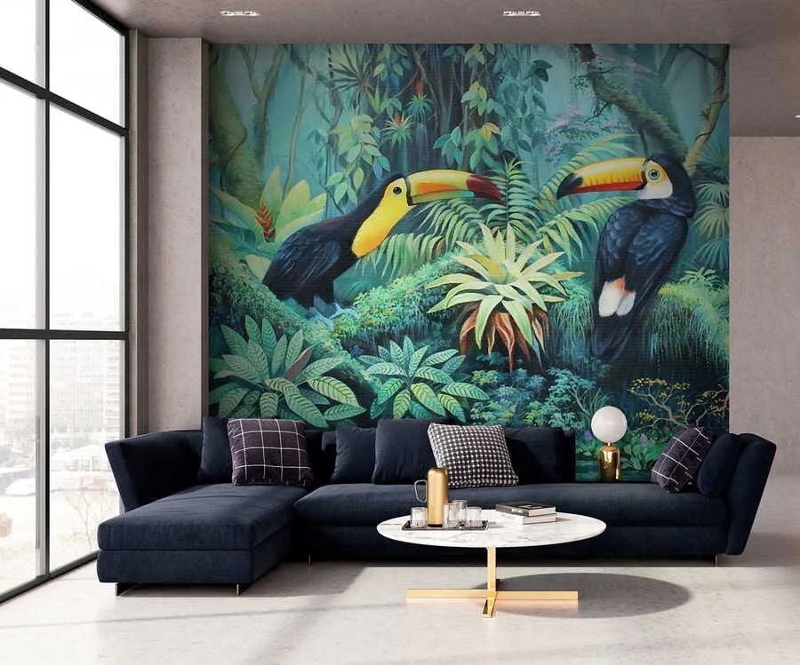 carta da parati Tukan nella giungla nr. u36358