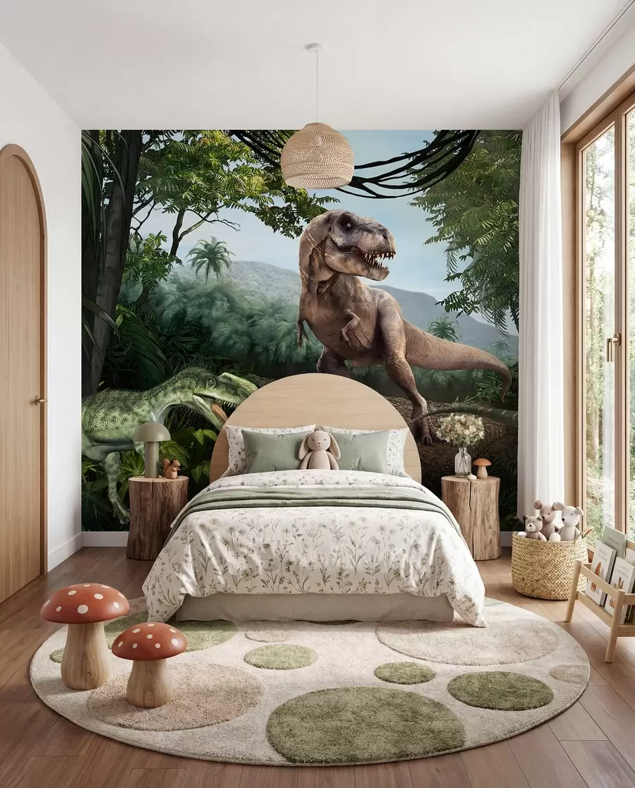 carta da parati Dinosauri nella giungla nr. u36756