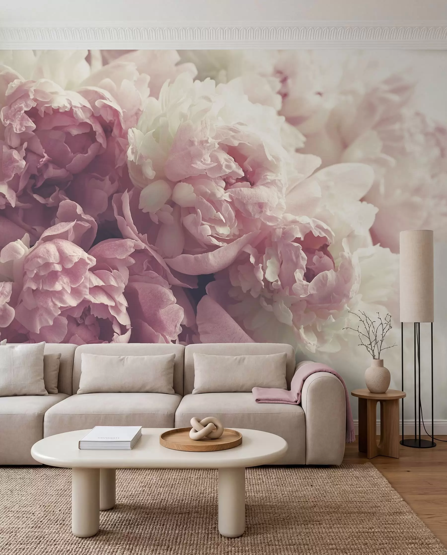 Carta da parati Floreale Peonie delicate n. u44746