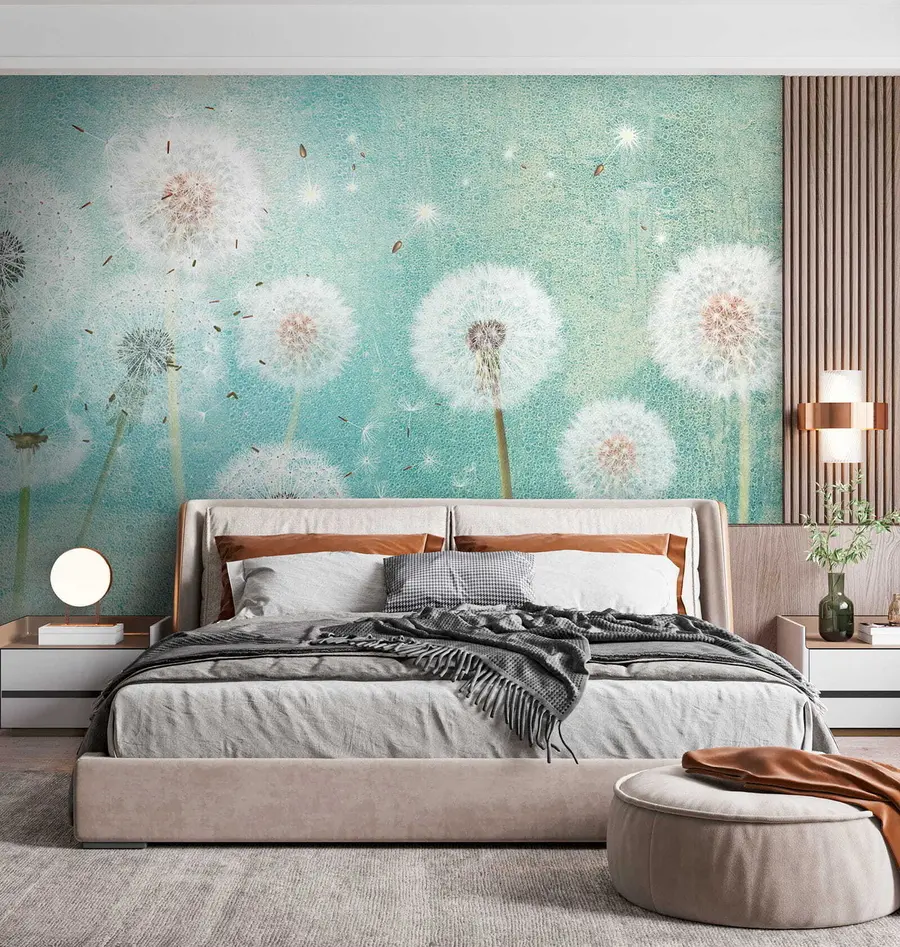 Carta da parati Floreale Denti di leone carini n. u46357