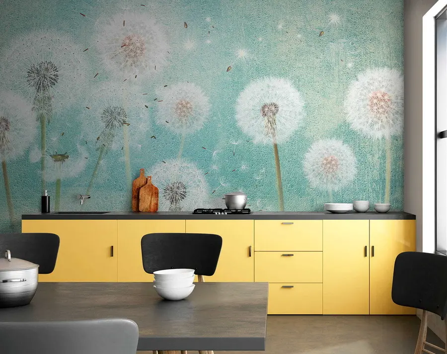 Carta da parati Floreale Denti di leone carini n. u46357