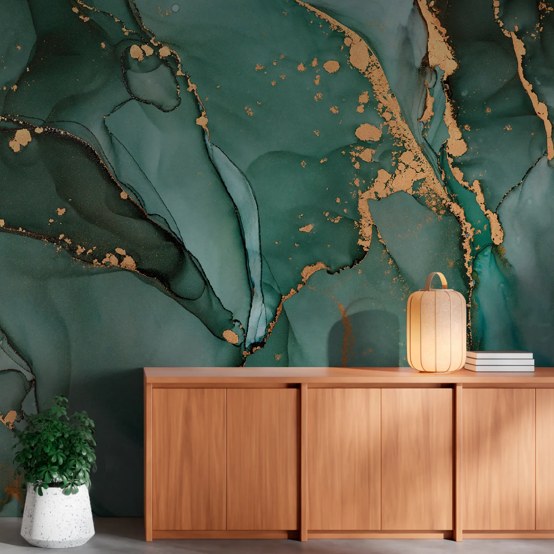 carta da parati Marmo verde nr. u50235