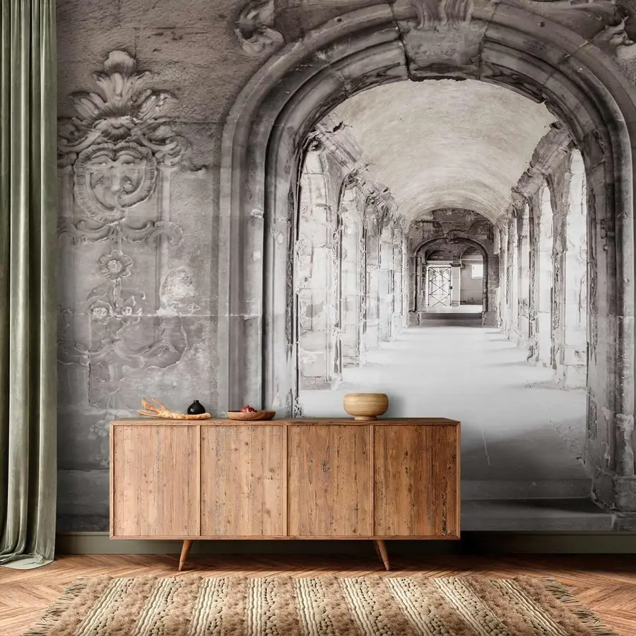 Carta da parati che aumenta lo spazio Antico arco