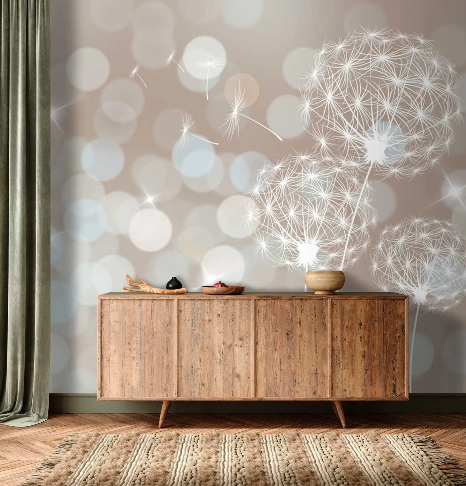 Carta da parati Floreale Denti di leone in splendore n. u52507