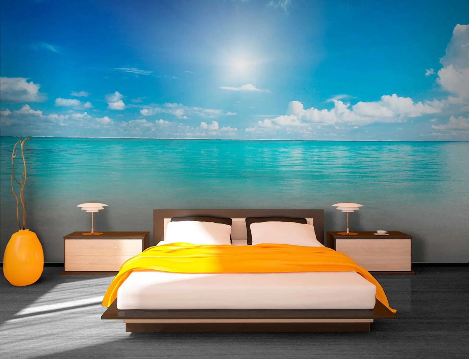 Carta da parati nature Presso il resort 