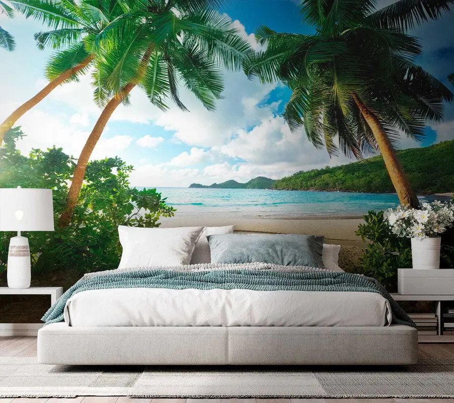 Carta da parati nature Riposa sotto le palme 