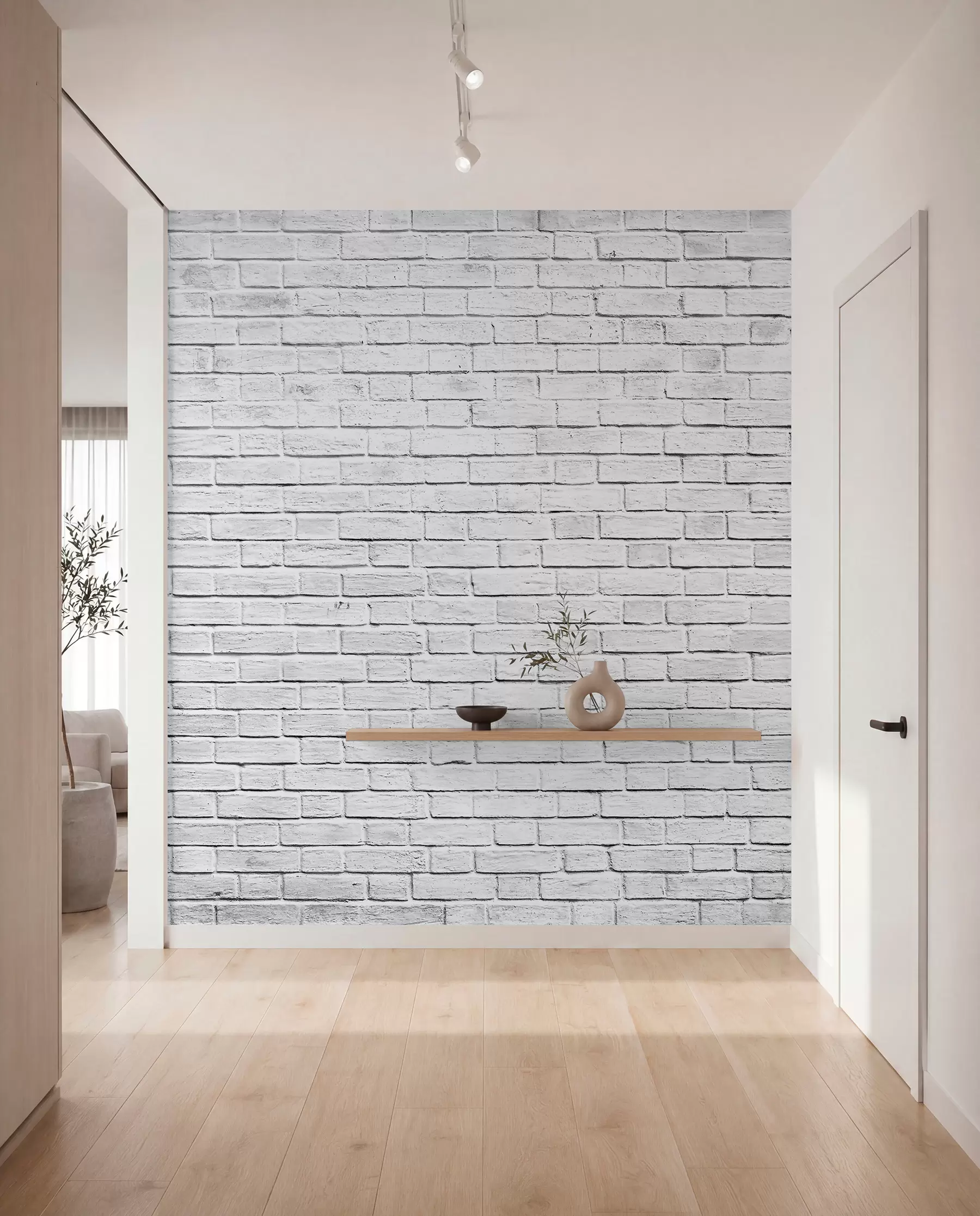 carta da parati Mattone bianco nr. u54004