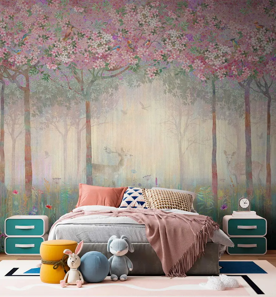 carta da parati Cervi nella foresta magica nr. u62100