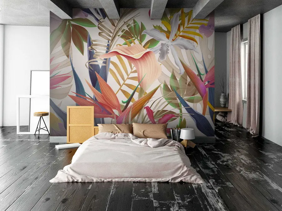 carta da parati Piante tropicali luminose nr. u67199