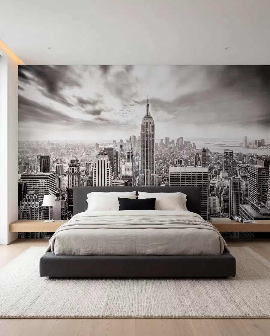 Carta da parati con la vista di città 3D New York 