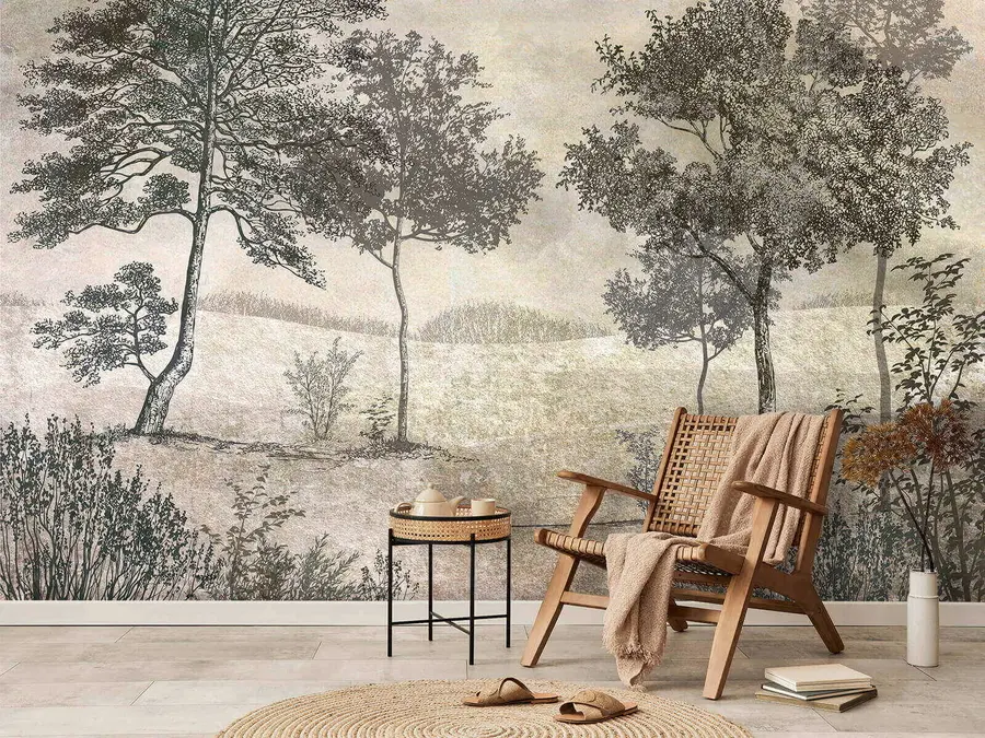 carta da parati Alberi d'epoca nr. u80030