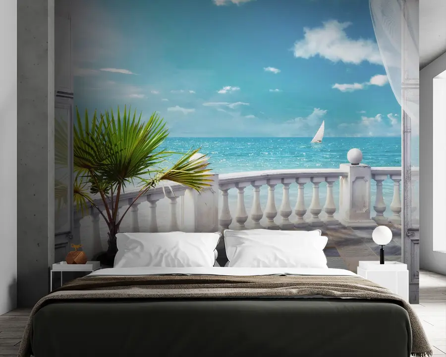 Carta da parati nature Acqua, nuvola e cielo 