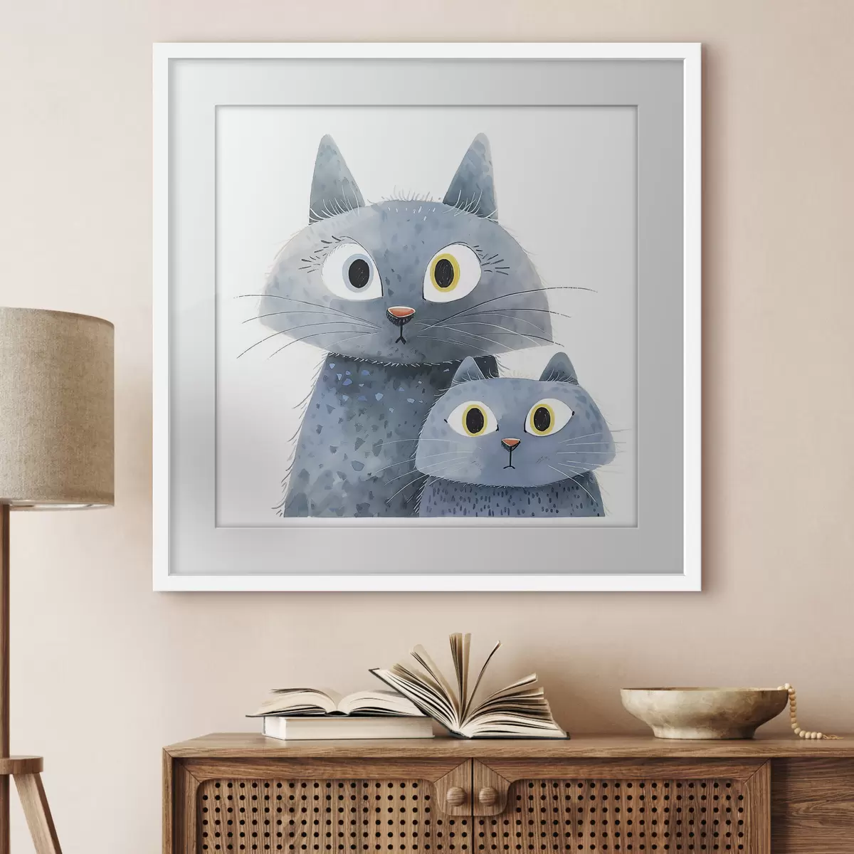 Poster Gatto e bagliore f37562