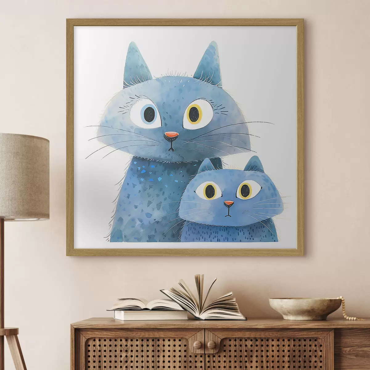Poster Gatto e bagliore f37562