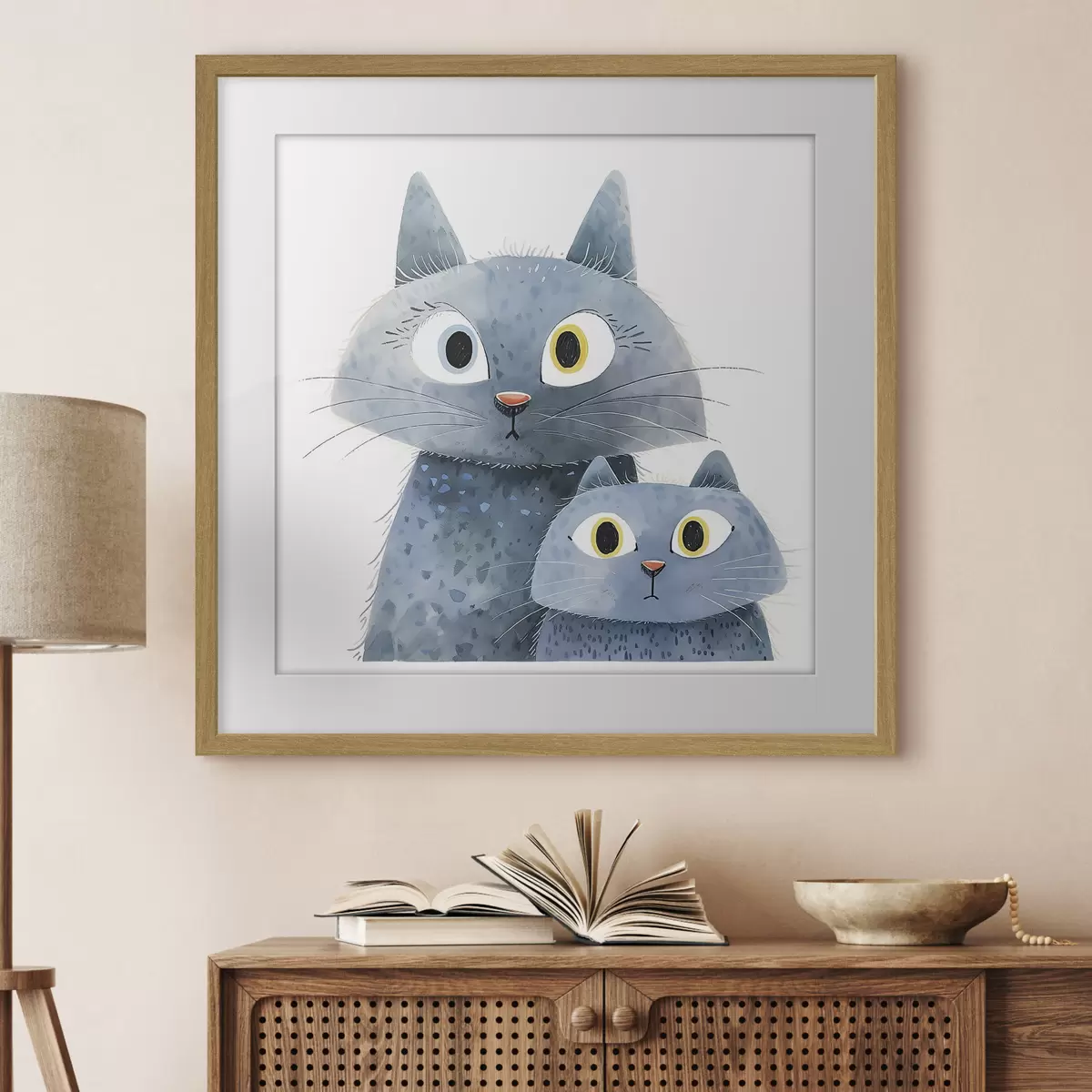 Poster Gatto e bagliore f37562