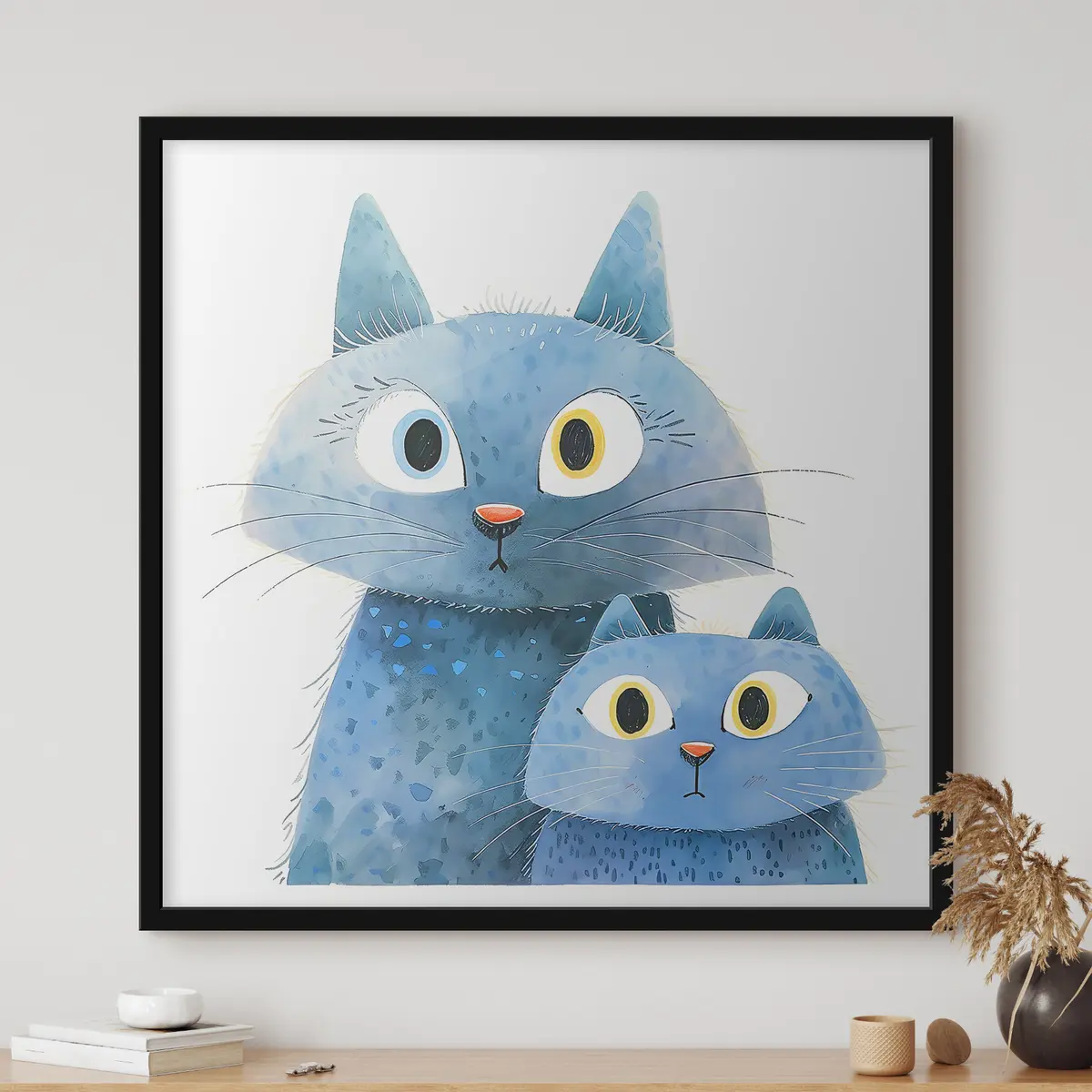 Poster Gatti blu curiosi del mondo f37562