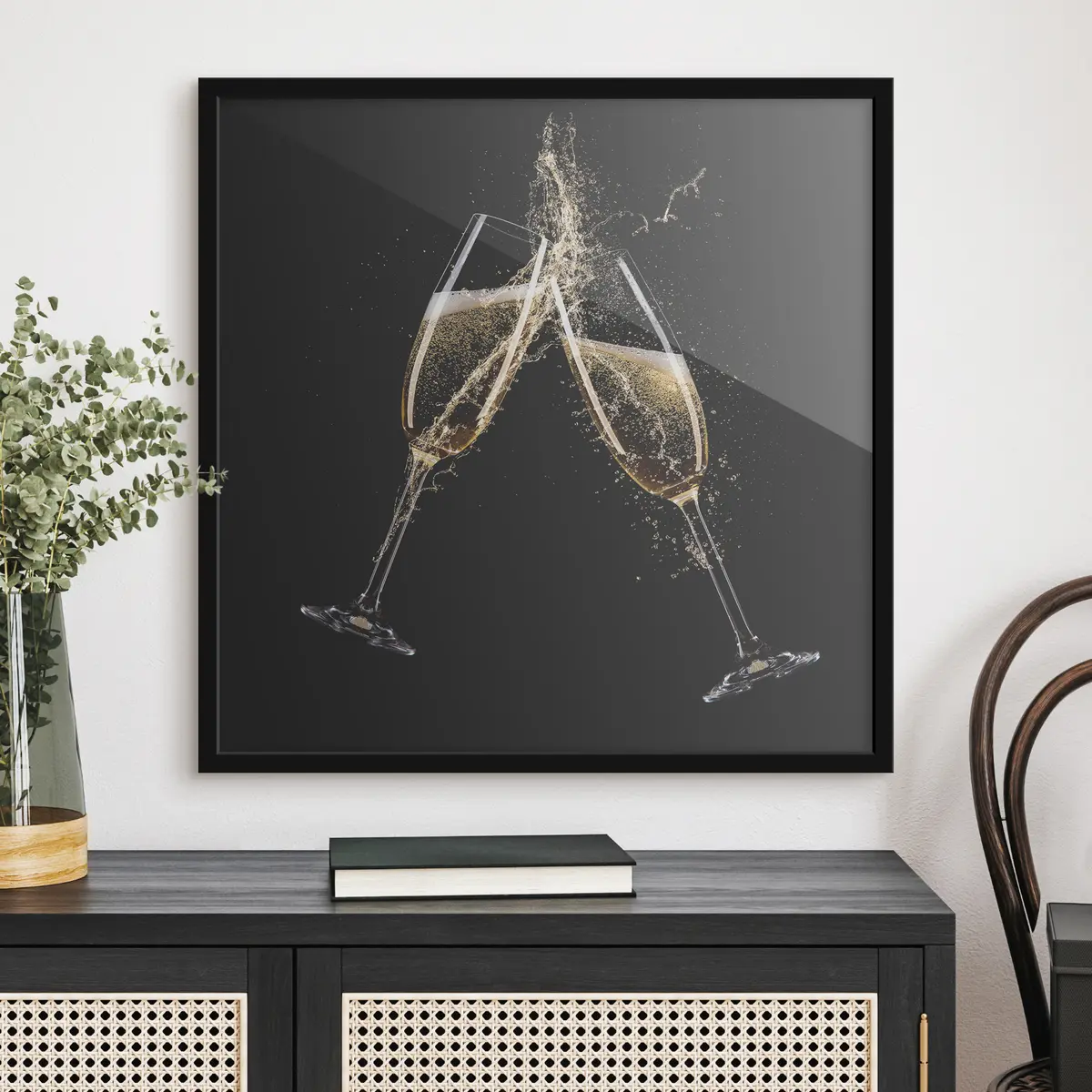 Poster Spruzzata di champagne f37040