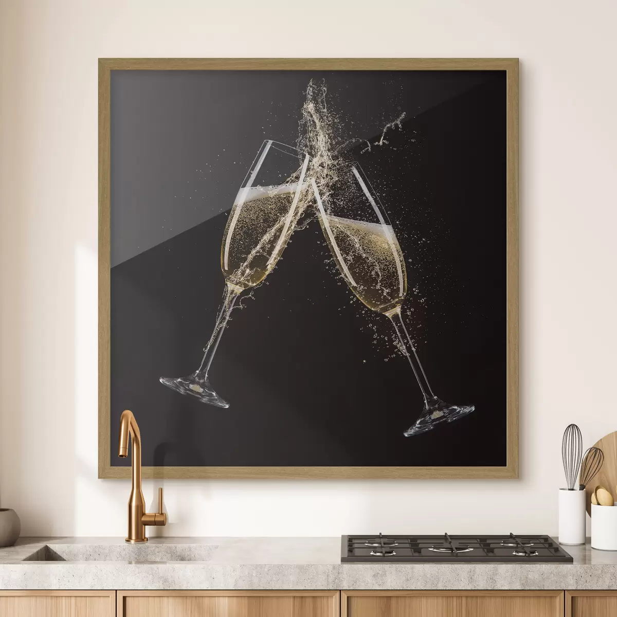 Poster Spruzzata di champagne f37040