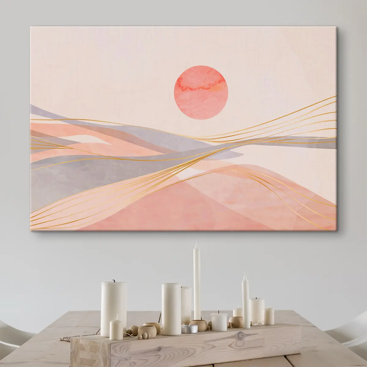 carta da parati I colori caldi di un tranquillo tramonto nr. s37548