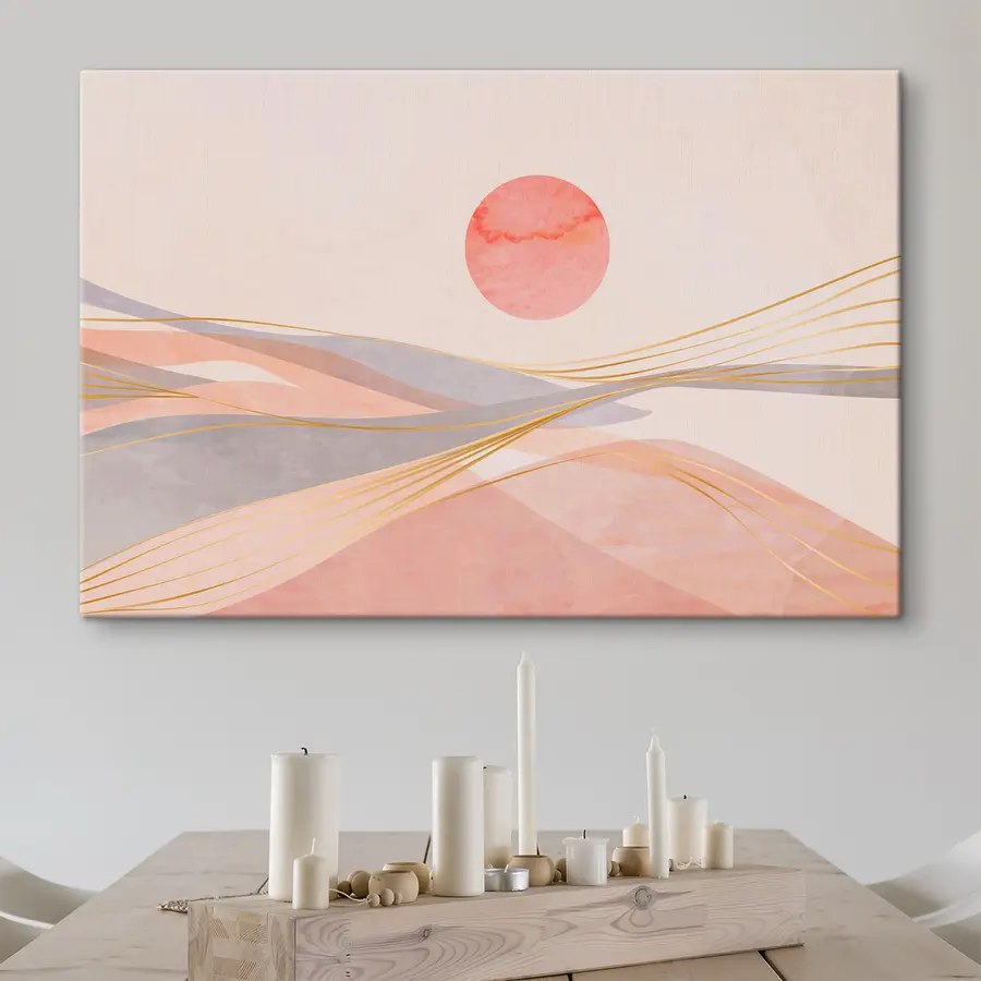 carta da parati I colori caldi di un tranquillo tramonto nr. s37548