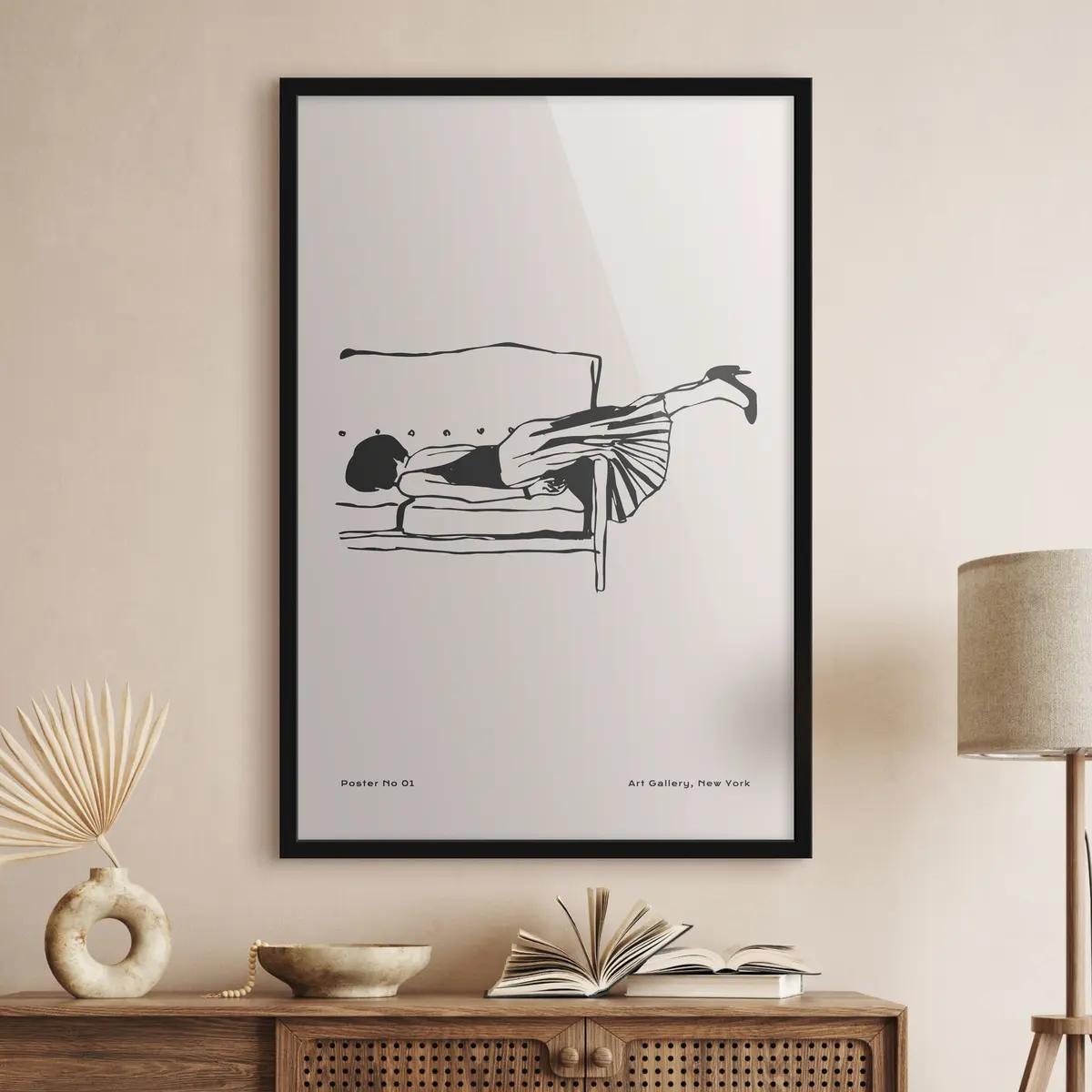 Poster Rilassarsi in una posa elegante f37422