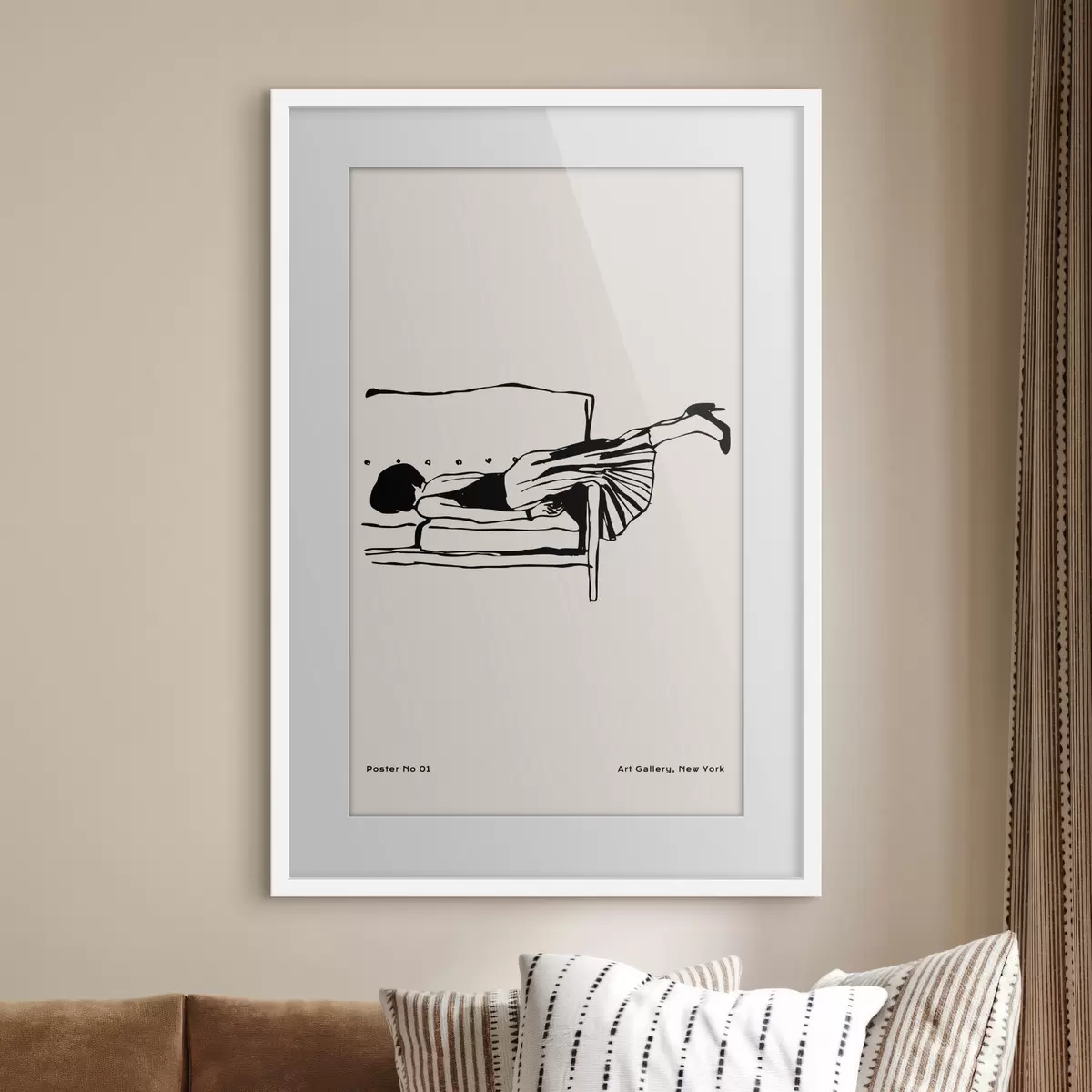Poster Rilassarsi in una posa elegante f37422