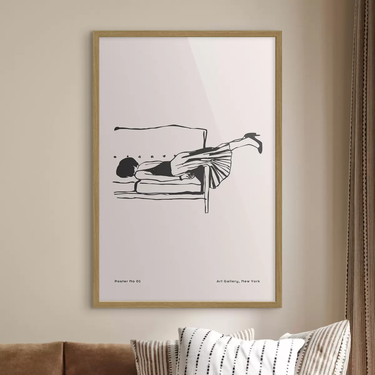 Poster Rilassarsi in una posa elegante f37422