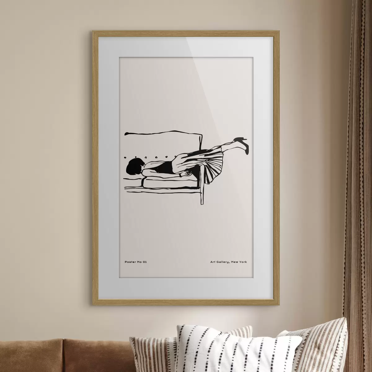 Poster Rilassarsi in una posa elegante f37422