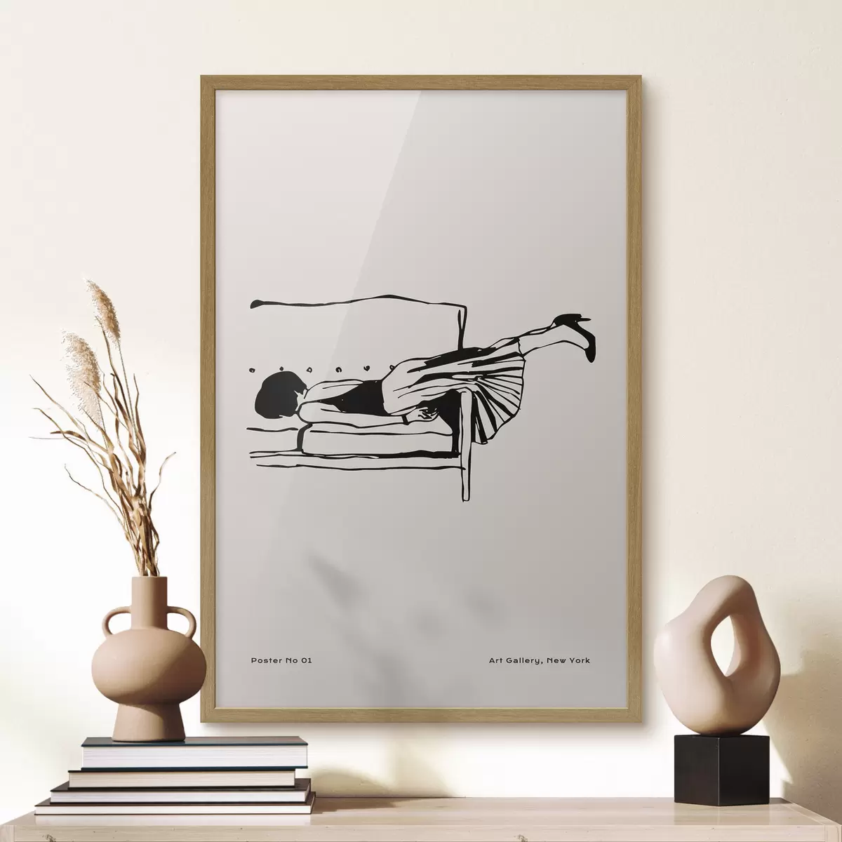 Poster Rilassarsi in una posa elegante f37422